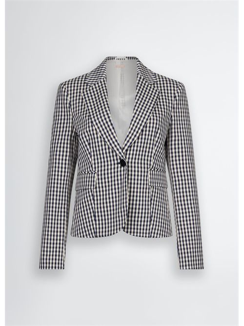 blazer woman blue white LIU JO | WA5286T1811/M9461